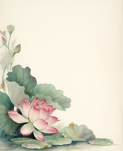 Lotus Bloom Watercolor Print.