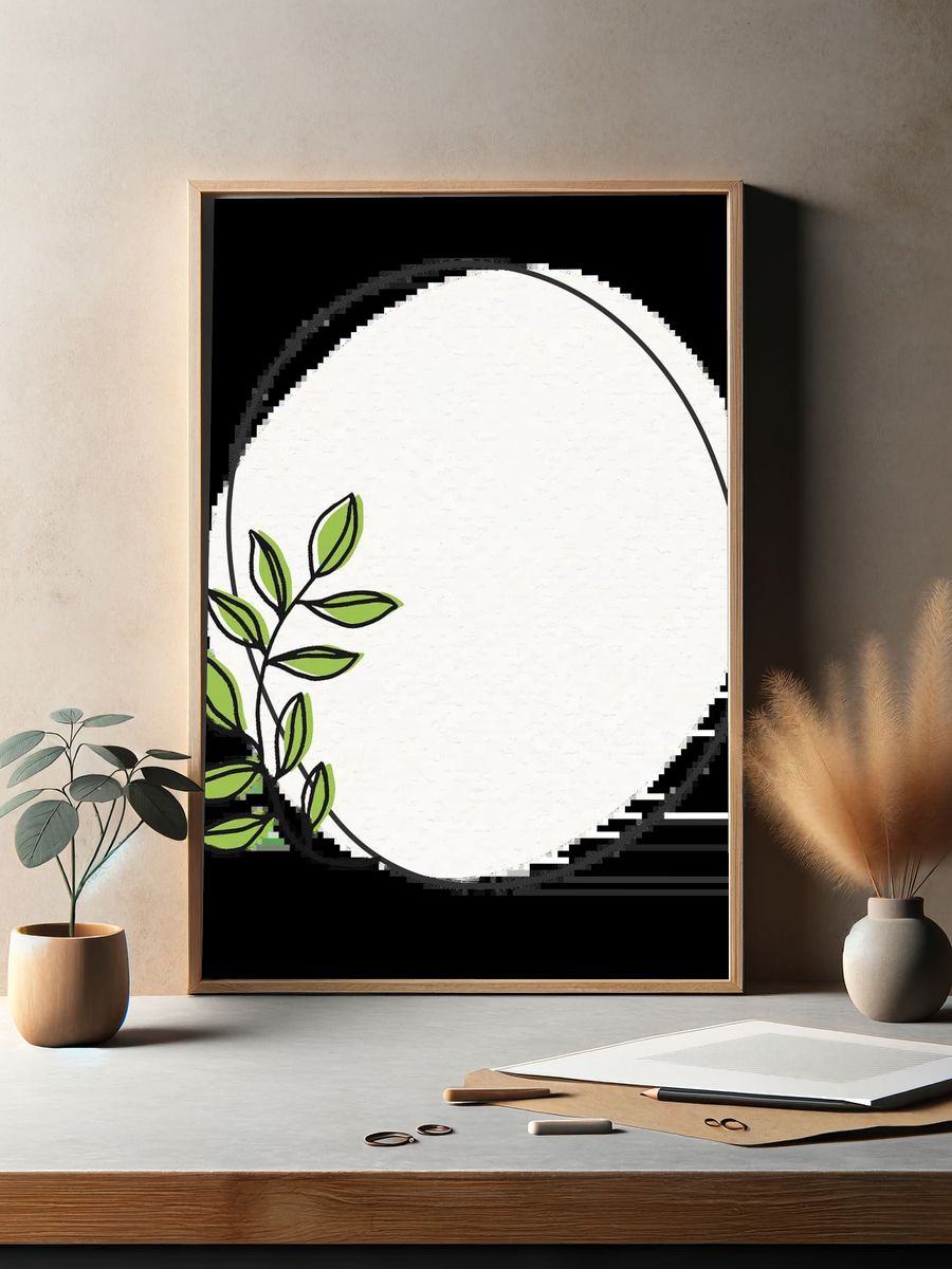 Songbirds Botanical Illustration Poster. — room view 2