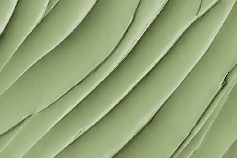 Matcha frosting texture background close-up. poster — botanical art