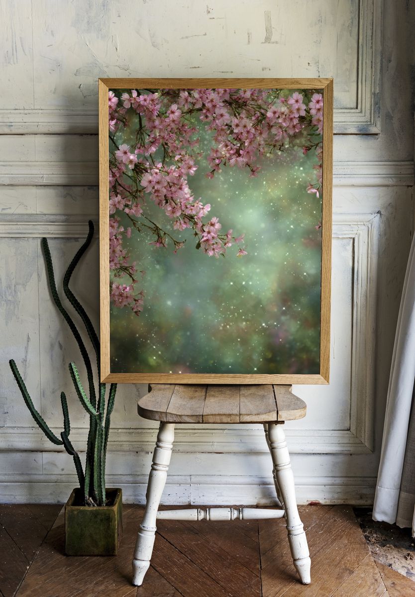 Cherry Blossom Dreamscape Print room preview