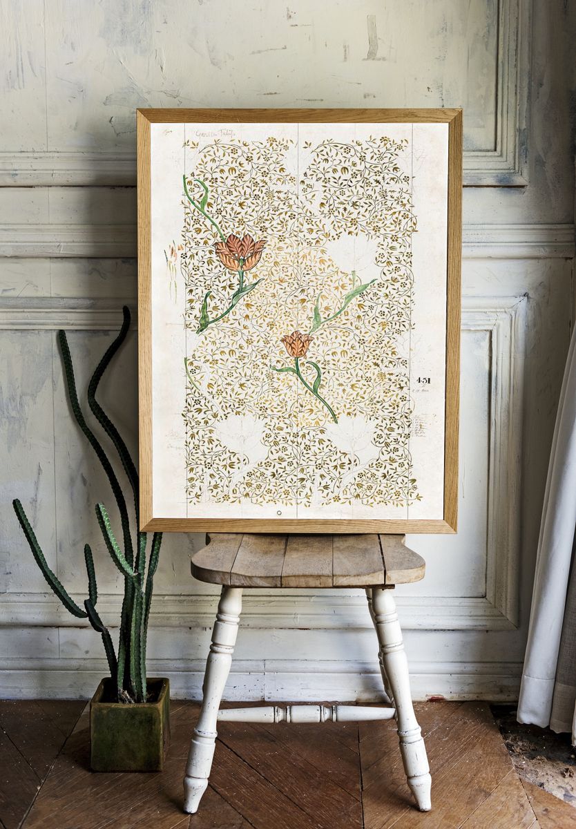 William Morris 's Garden Tulip room preview