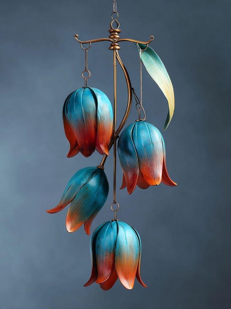Hanging Tulip Sculpture Print. poster detail