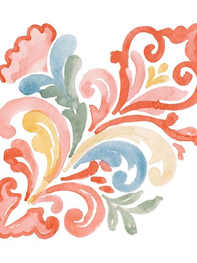 Pastel Floral Watercolor Print.
