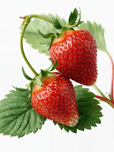 Strawberry Botanical Print. poster