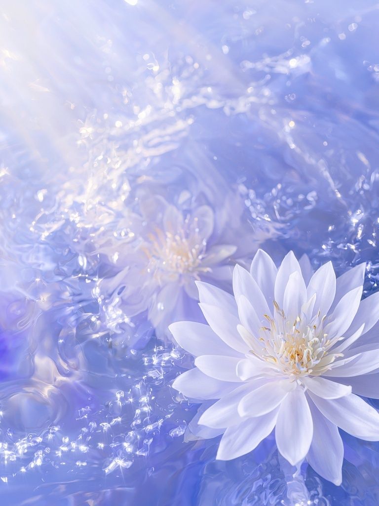 Floating Water Lily Photography Poster. poster detail