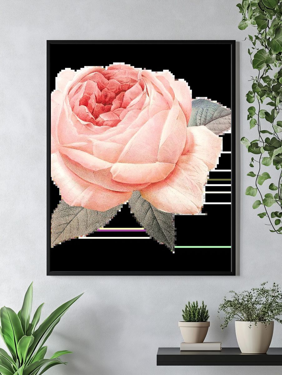 Tropical Lily Bloom Botanical Print. — room view 4