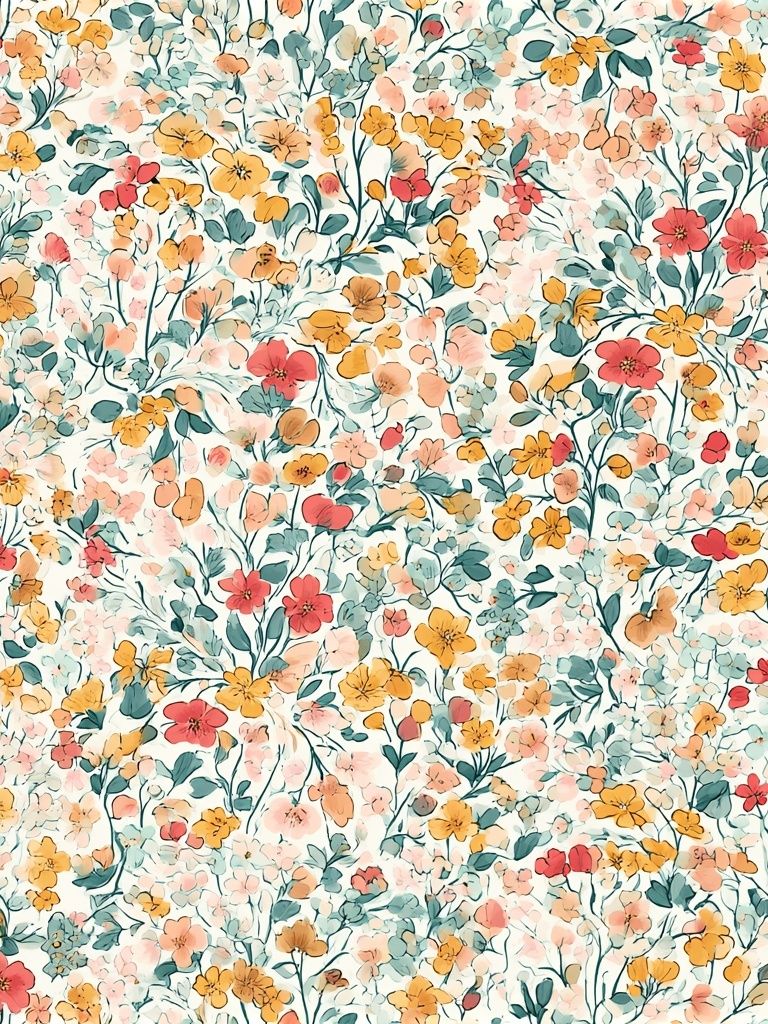Pastel Wildflower Botanical Poster. poster — botanical art