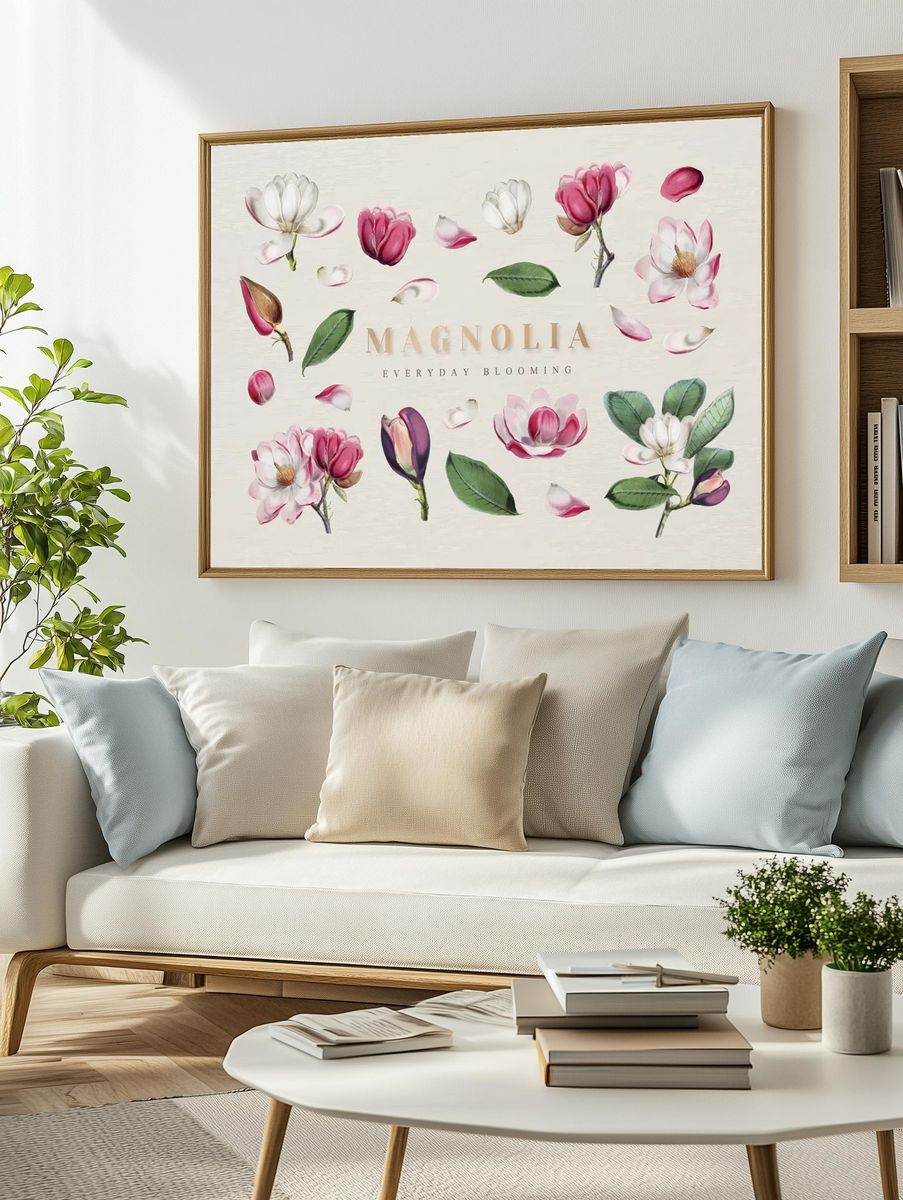 Butterfly Specimens Vintage Print. — room view 2