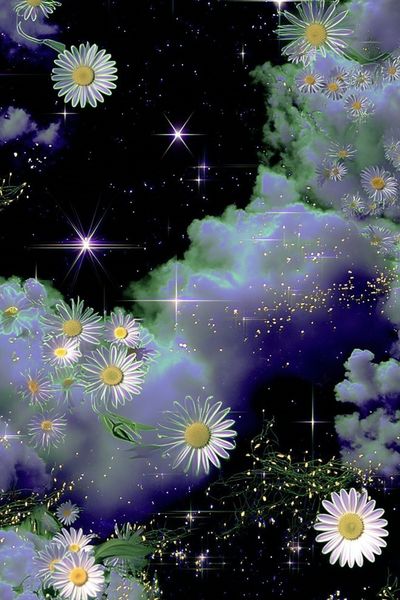 Celestial Daisy Cloudscape Print. poster print