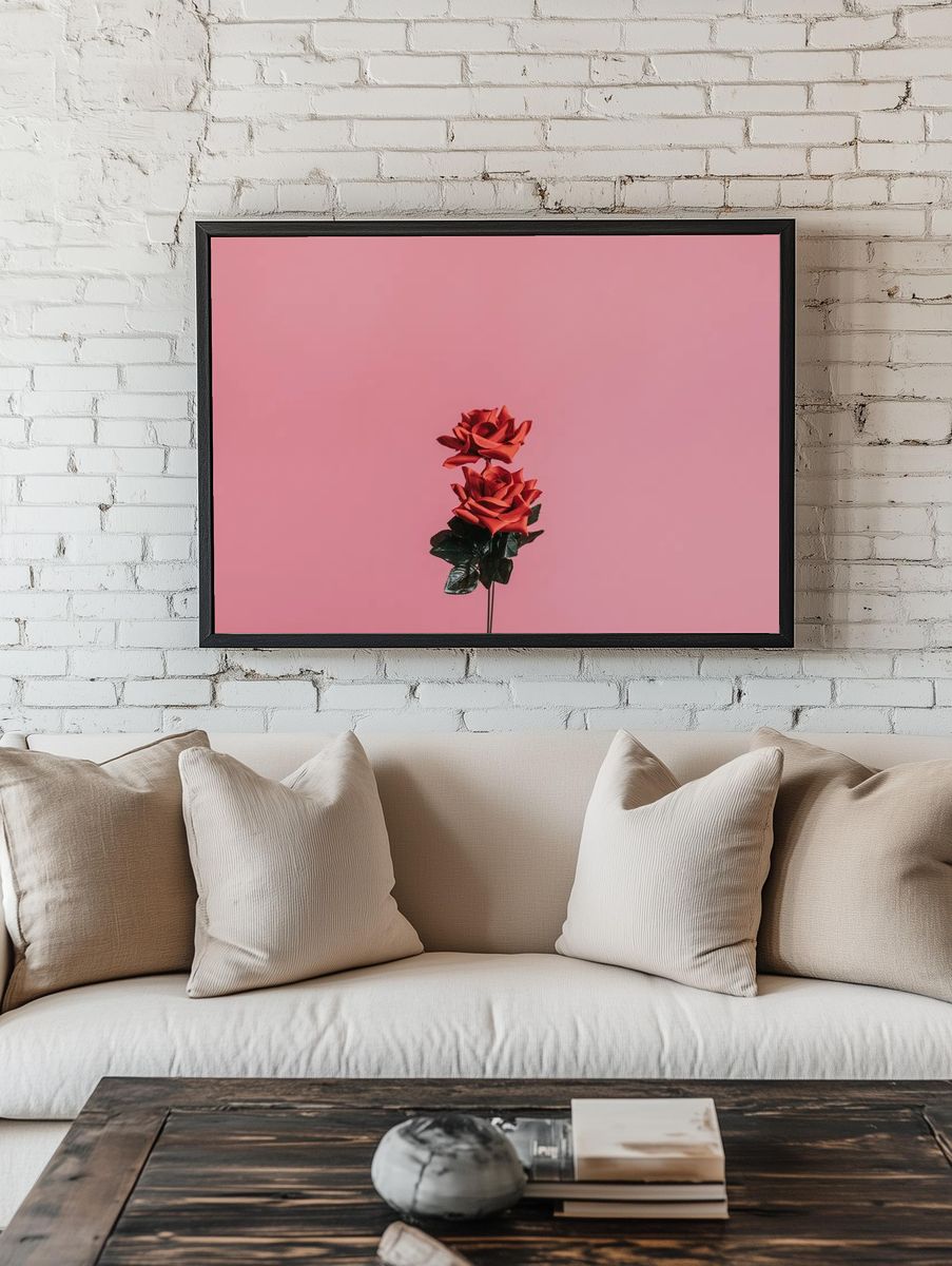 Beautiful red rose valentines day. — room view 1
