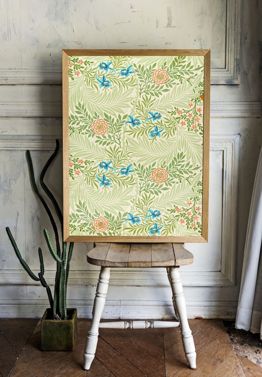 William Morris 's Larkspur (1874) room preview