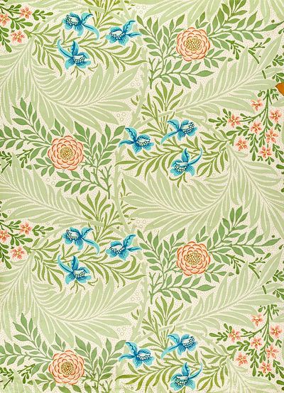 William Morris 's Larkspur (1874). poster