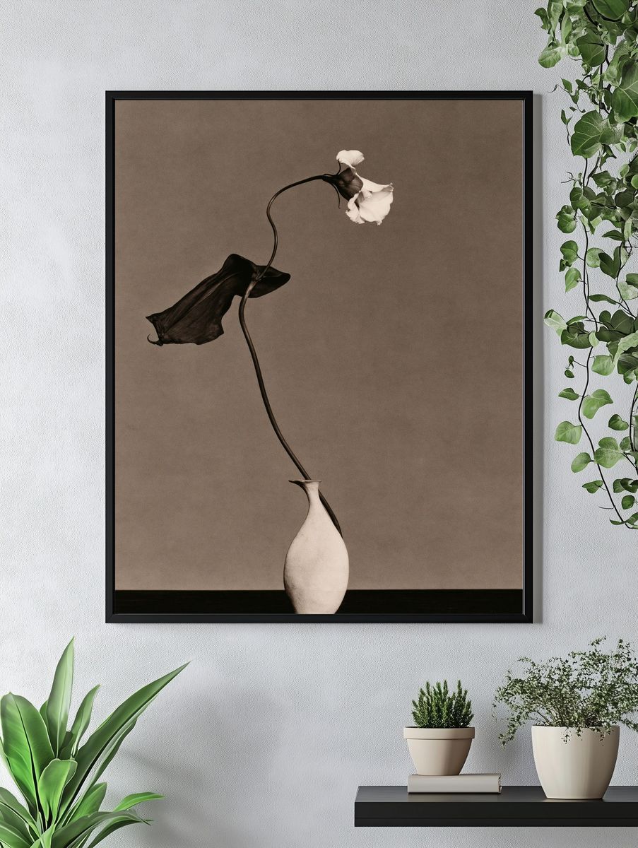 Hummingbirds and Lilies Botanical Print. — room view 4