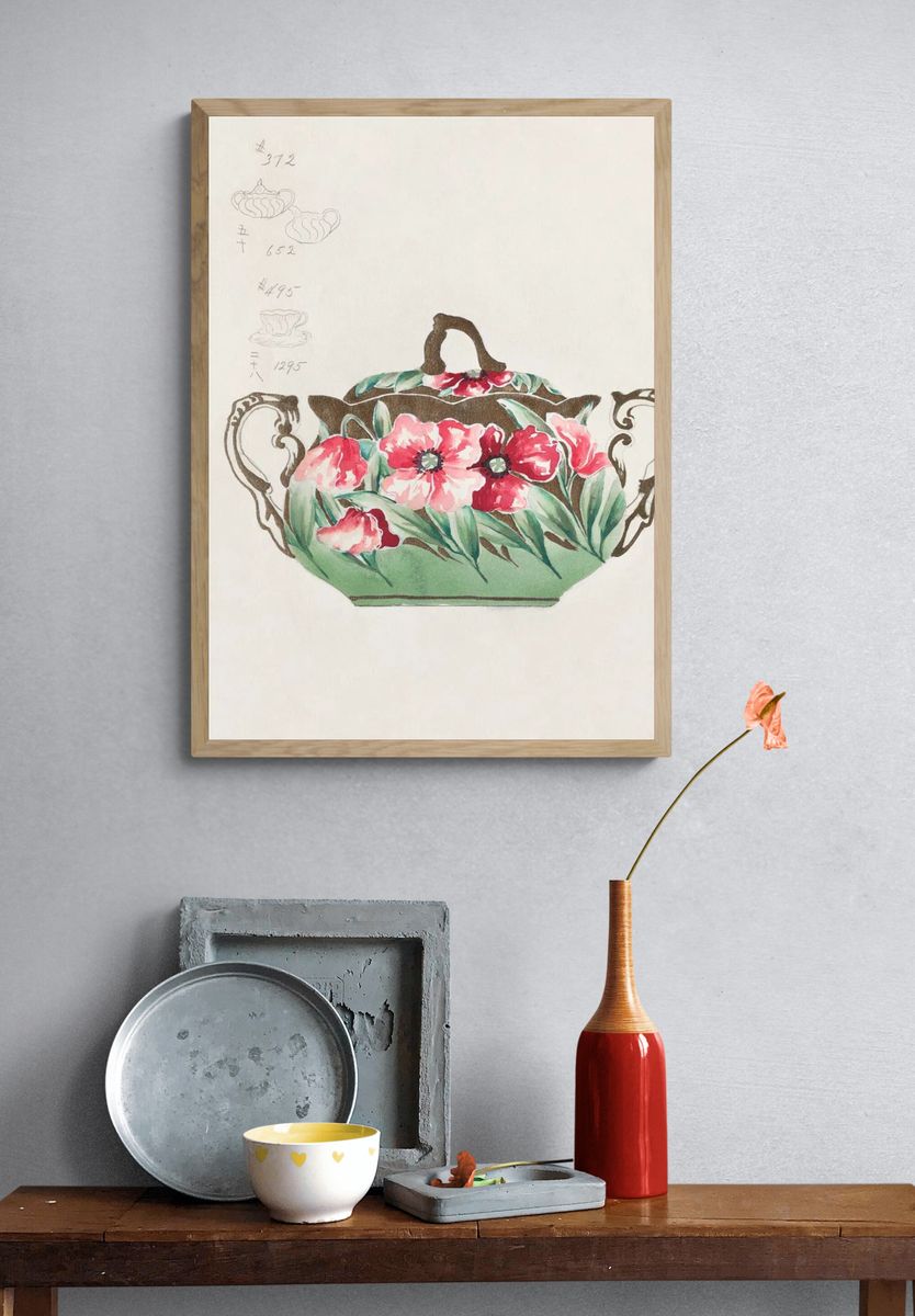 Design Sugar Bowl (1880-1910) painting. — room view 3