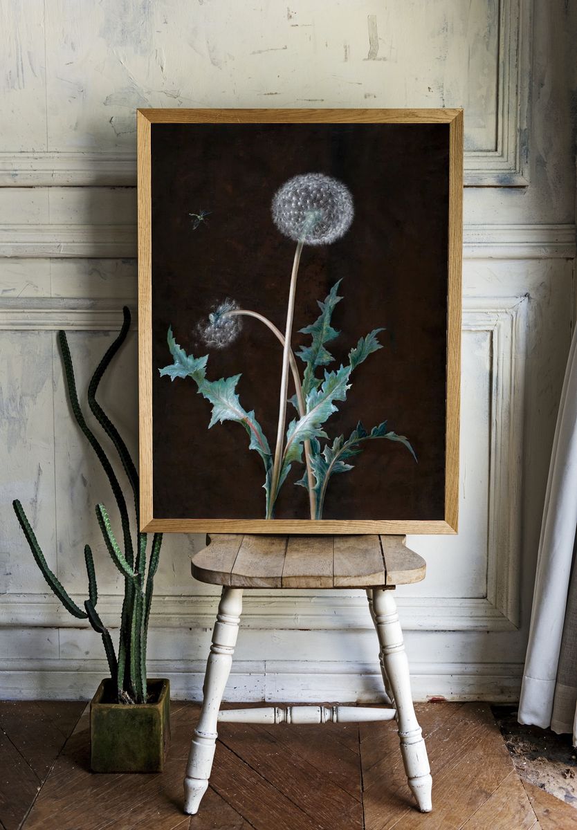 Dandelion (1755) painting high resolution. — room view 1