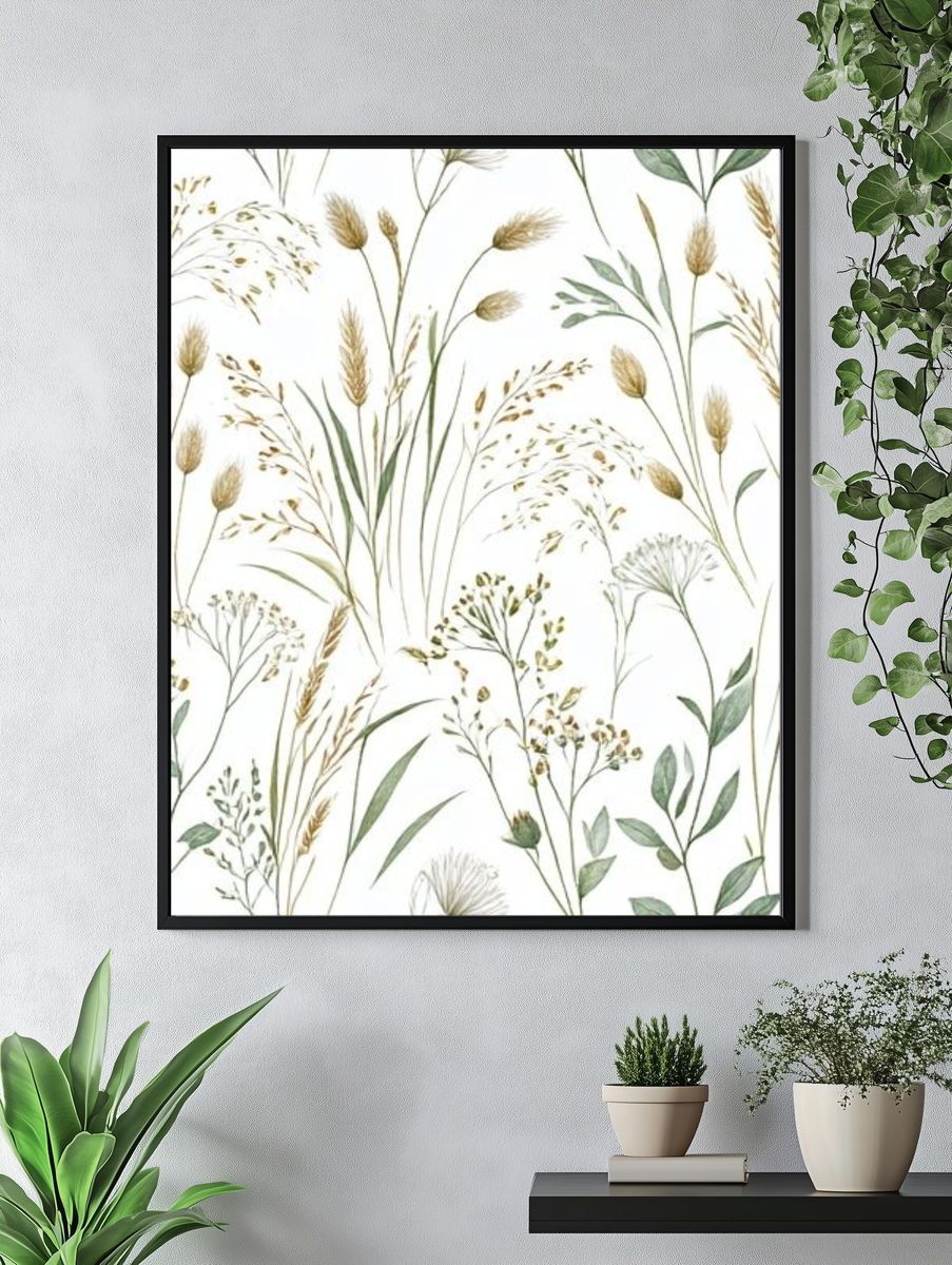 Wild Meadow Botanical Print. — room view 4