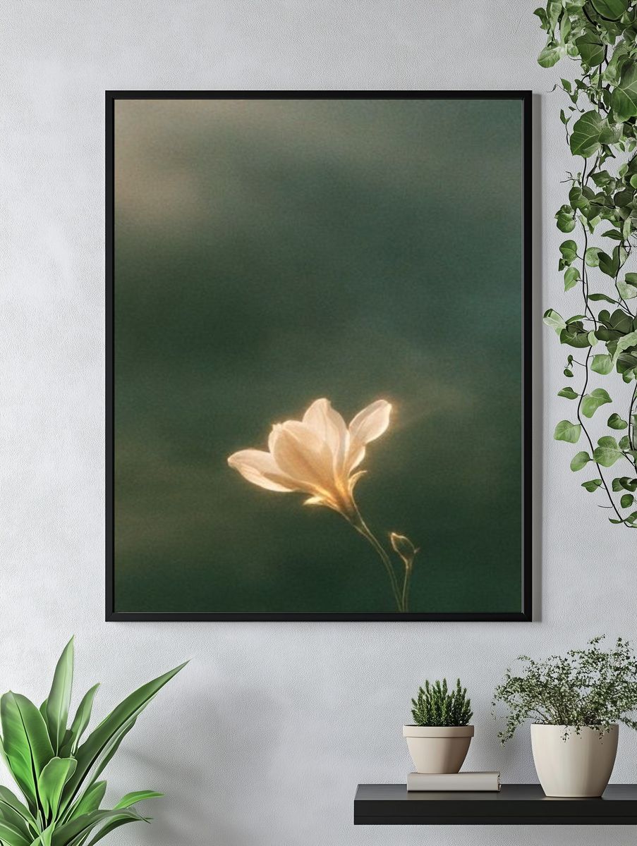 Soft Bloom Botanical Print. — room view 4