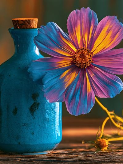 Cosmic Cosmos Flower Still Life Poster. poster