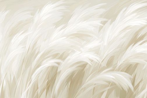 Soft Pampas Grass Botanical Print. poster detail