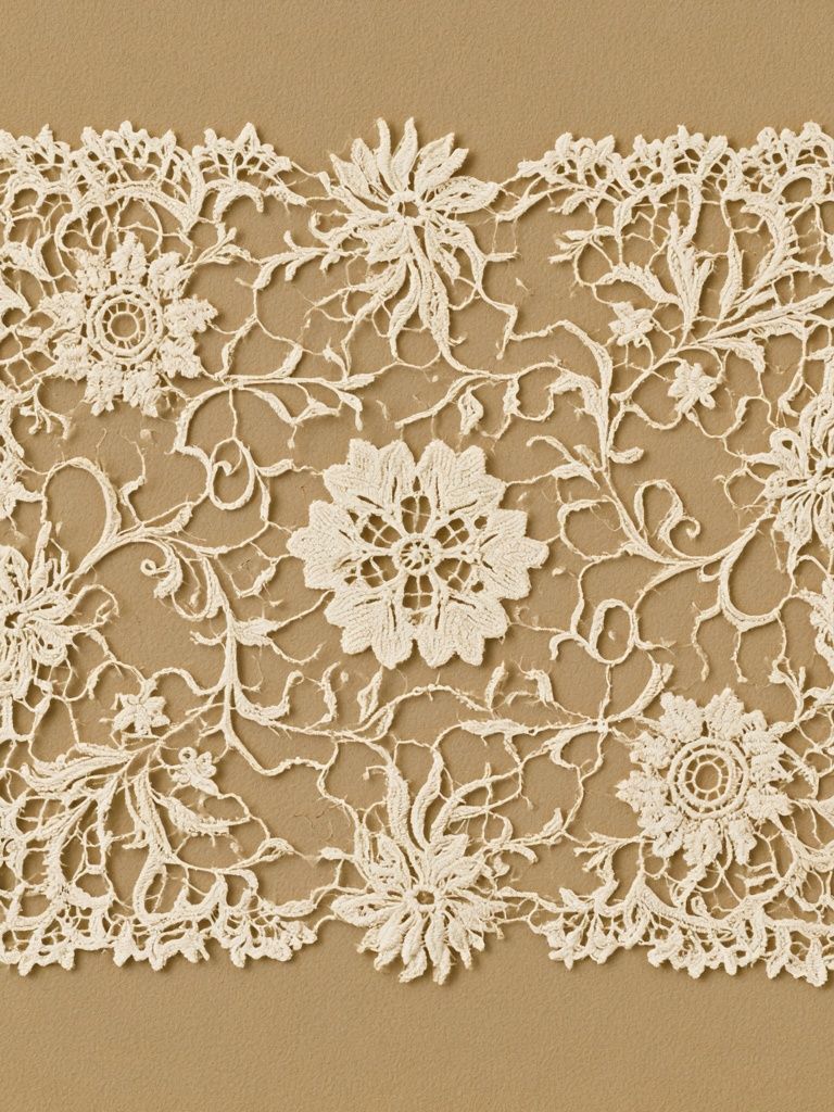 Lace Floral Pattern Poster. poster detail