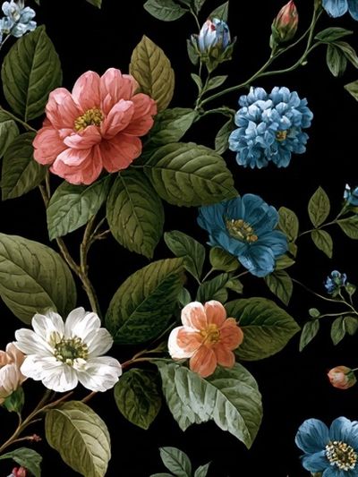 Floral Botanical Poster.
