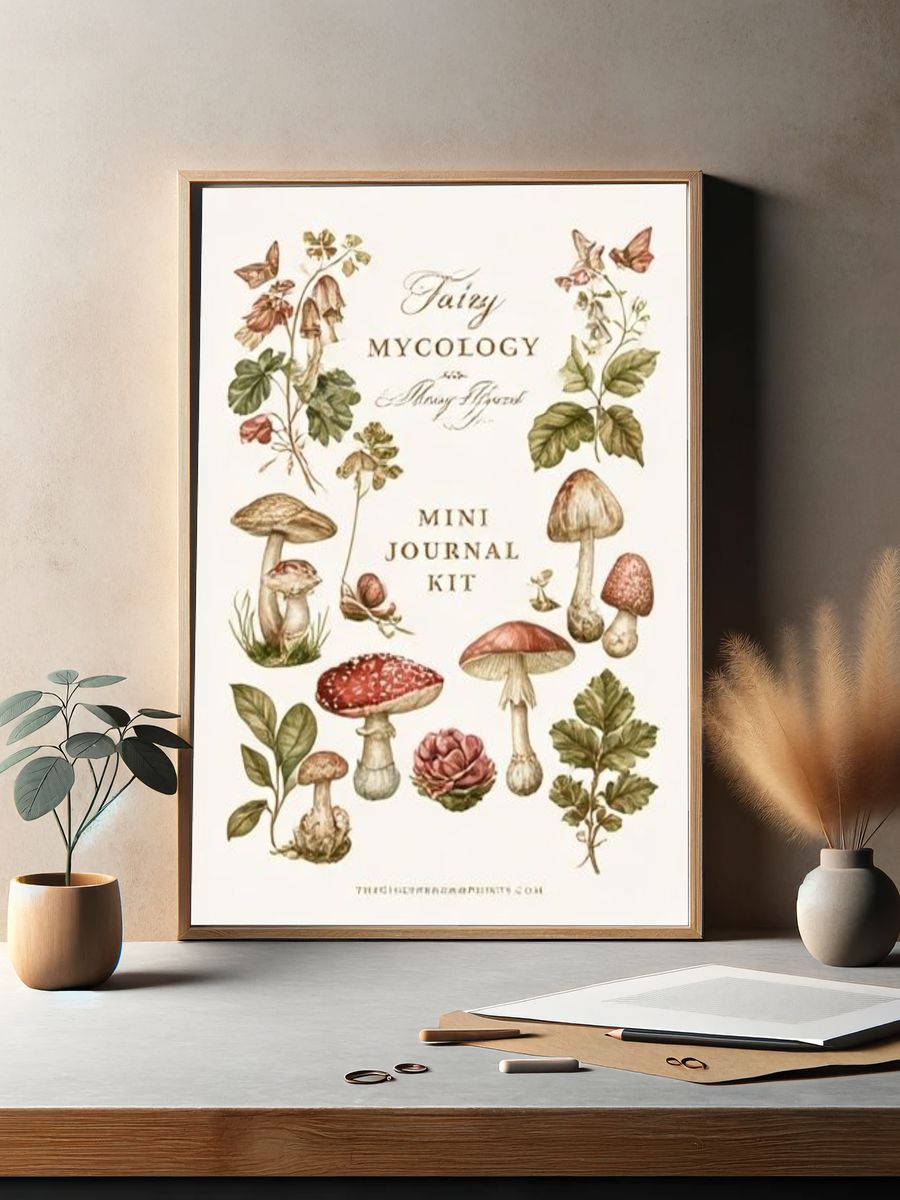 Fairy Mycology Botanical Print. — room view 2