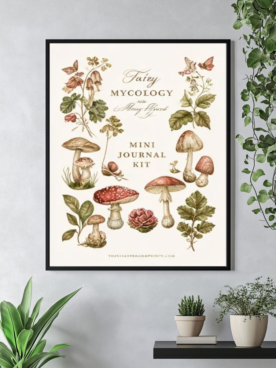 Fairy Mycology Botanical Print. — room view 4
