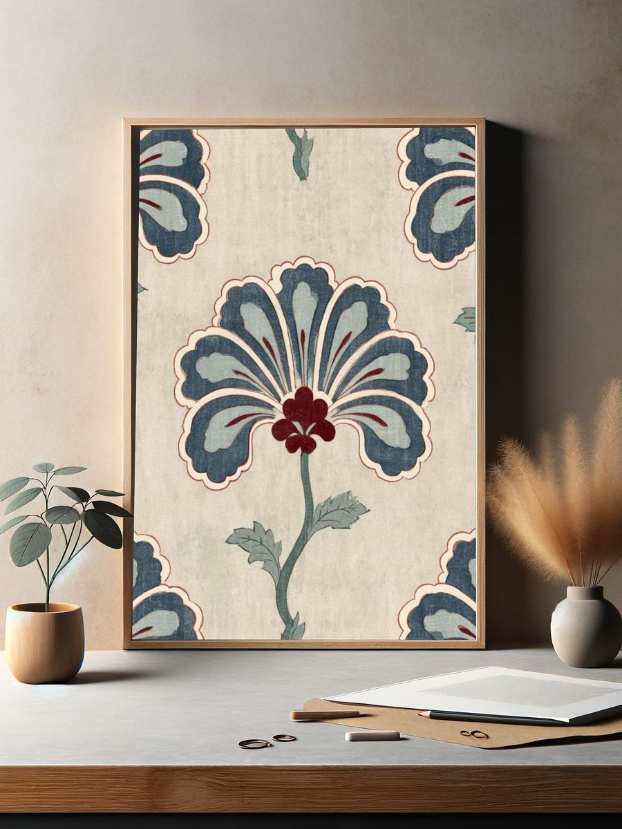 Floral Art Nouveau Pattern Poster. — room view 2