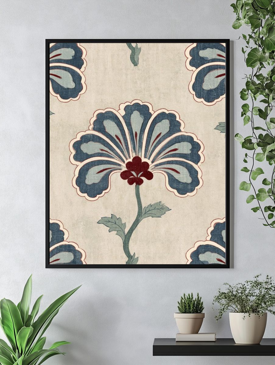 Floral Art Nouveau Pattern Poster. — room view 4