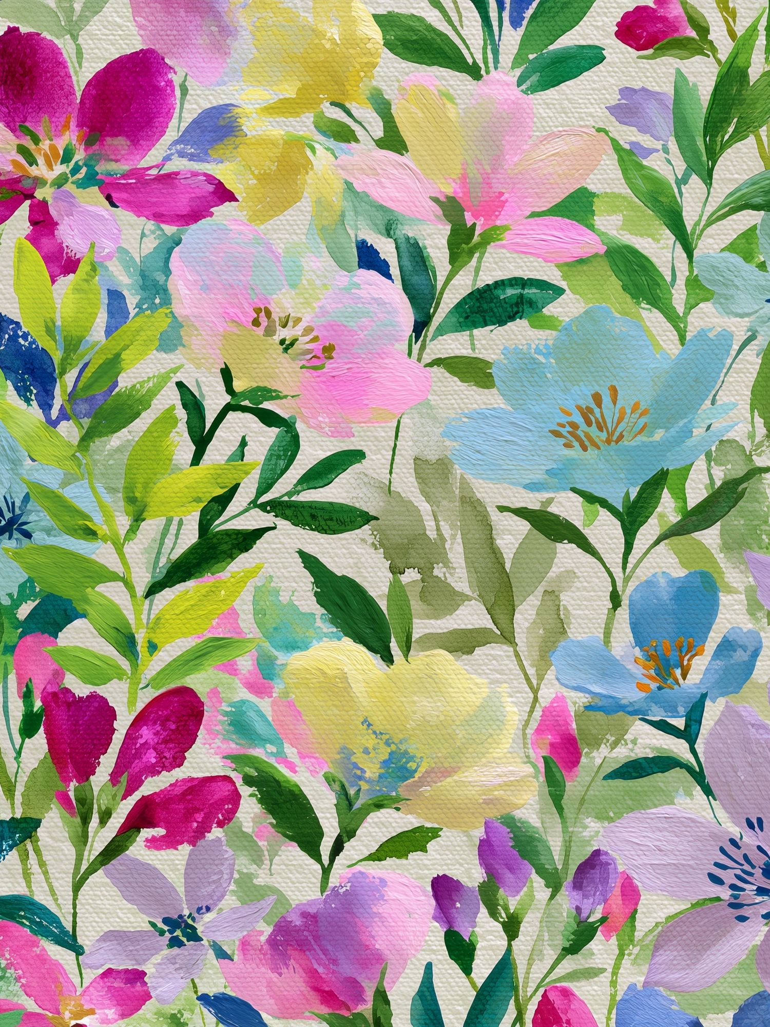 Pastel Wildflower Watercolor Poster. poster detail