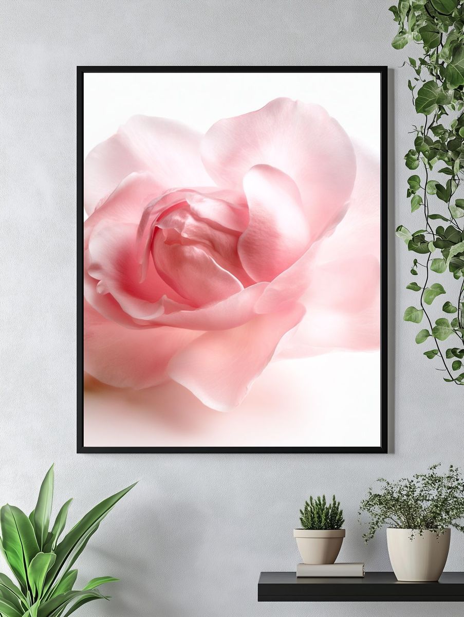 Blush Peony Botanical Print. — room view 4