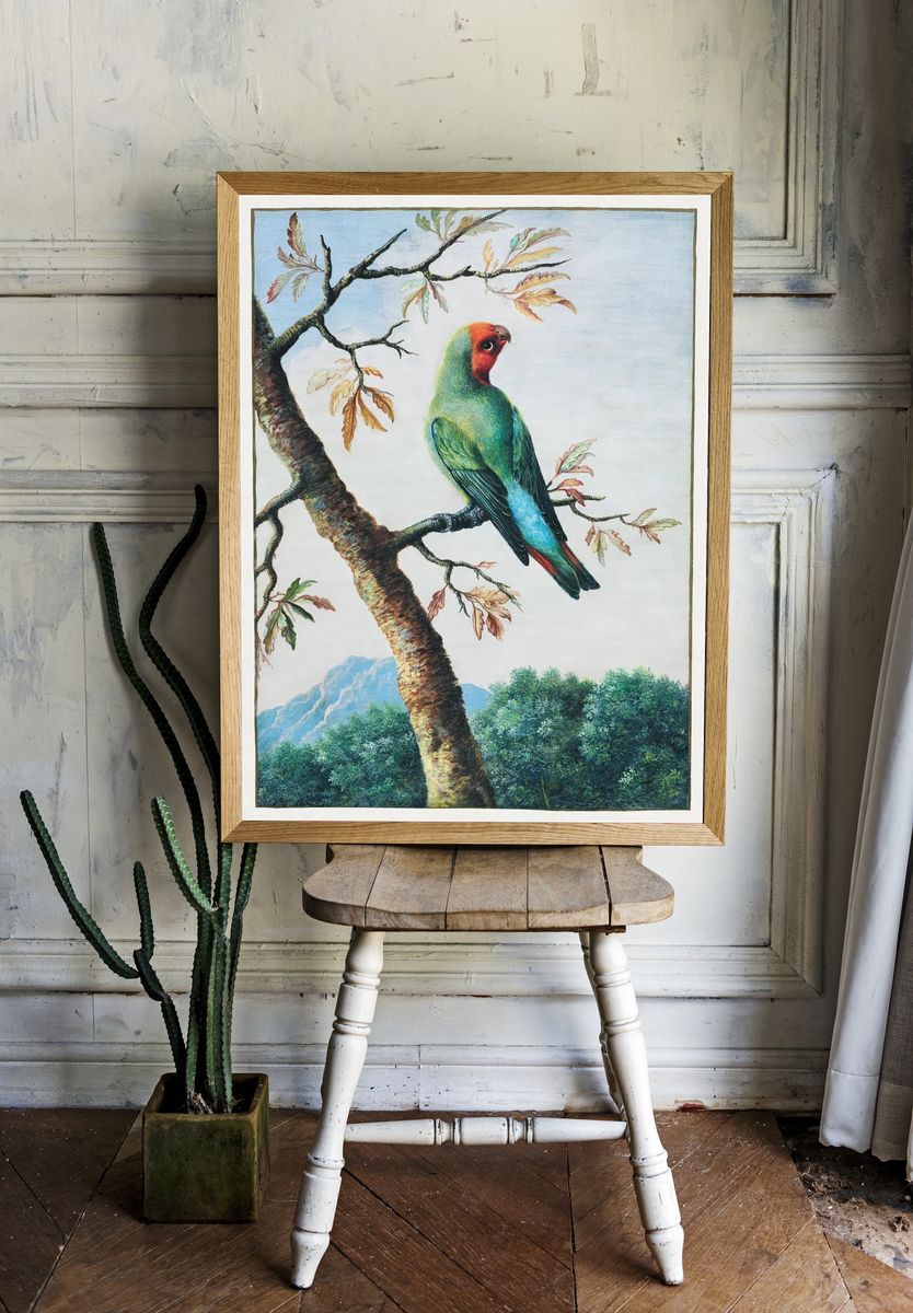 Bird Study painting high resolution. — room view 1