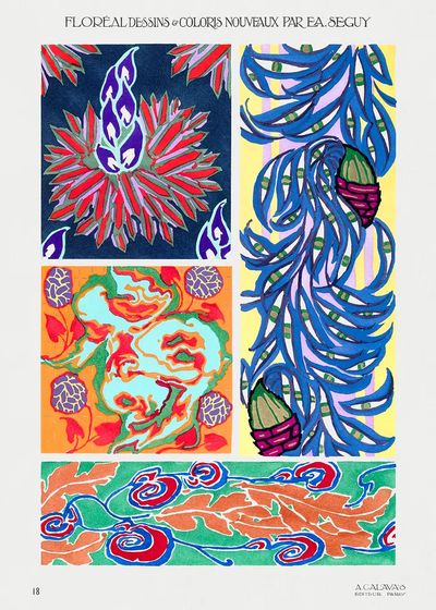 Vintage art deco & art. poster print