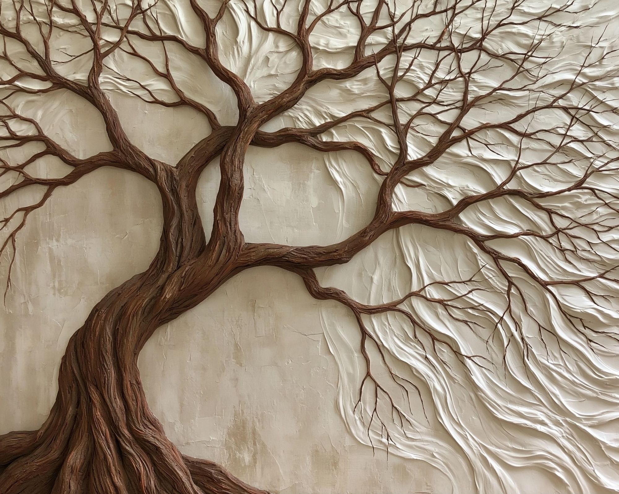 Textured Tree of Life Botanical Print. poster — botanical art