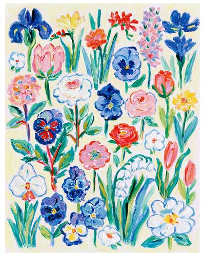 Colorful Floral Garden Poster.