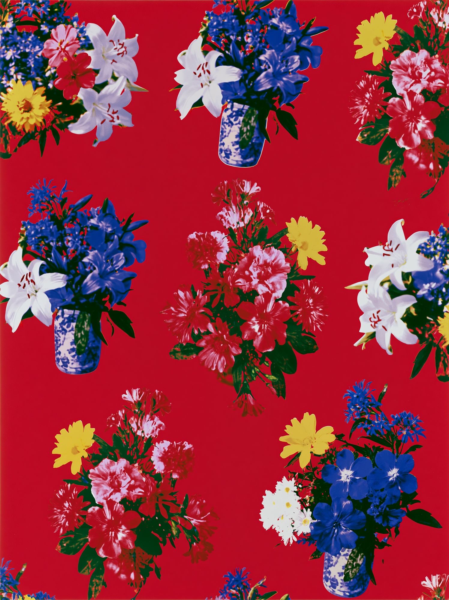 Floral Bouquet Pattern Vintage Print. poster — botanical art