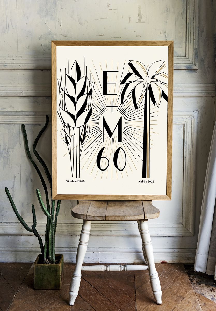 E+M 60 Botanical Poster. — room view 1