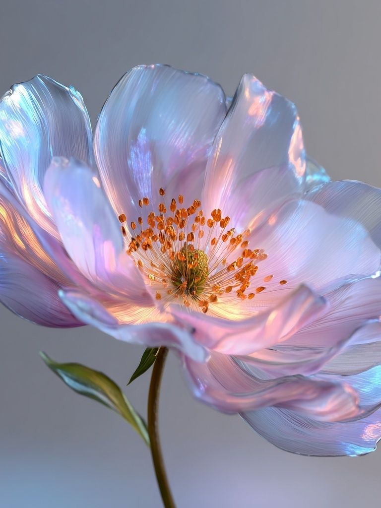 Iridescent Blossom Botanical Print. poster — botanical art