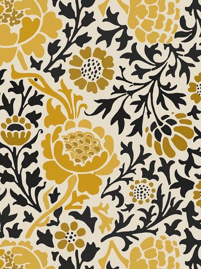 Decorative vintage flower ornament seamless. poster print