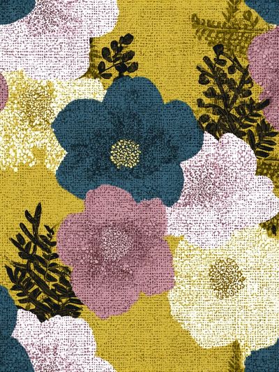 Floral Collage Vintage Print. poster print