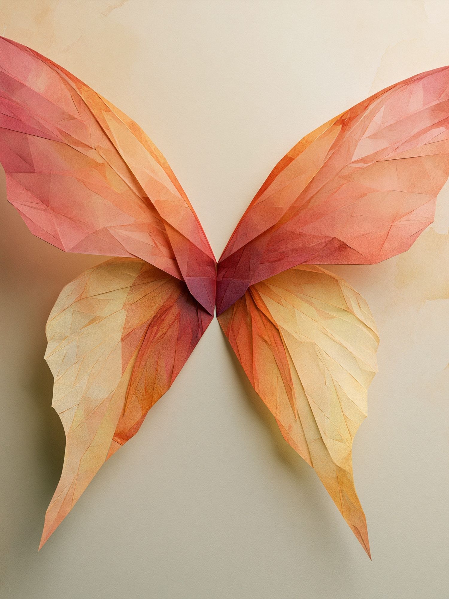 Origami Butterfly Botanical Print. poster — botanical art