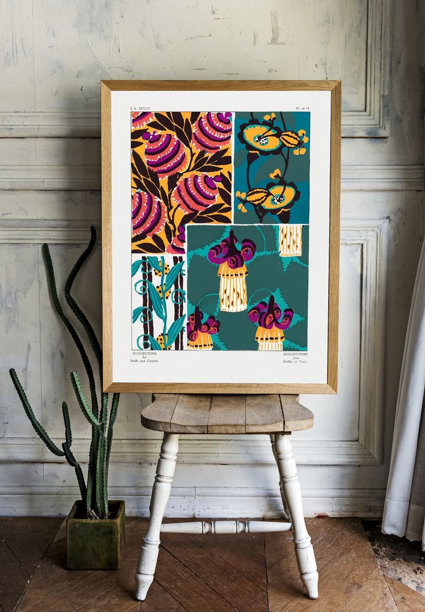 Vintage floral patterns, Art Nouveau. — room view 1