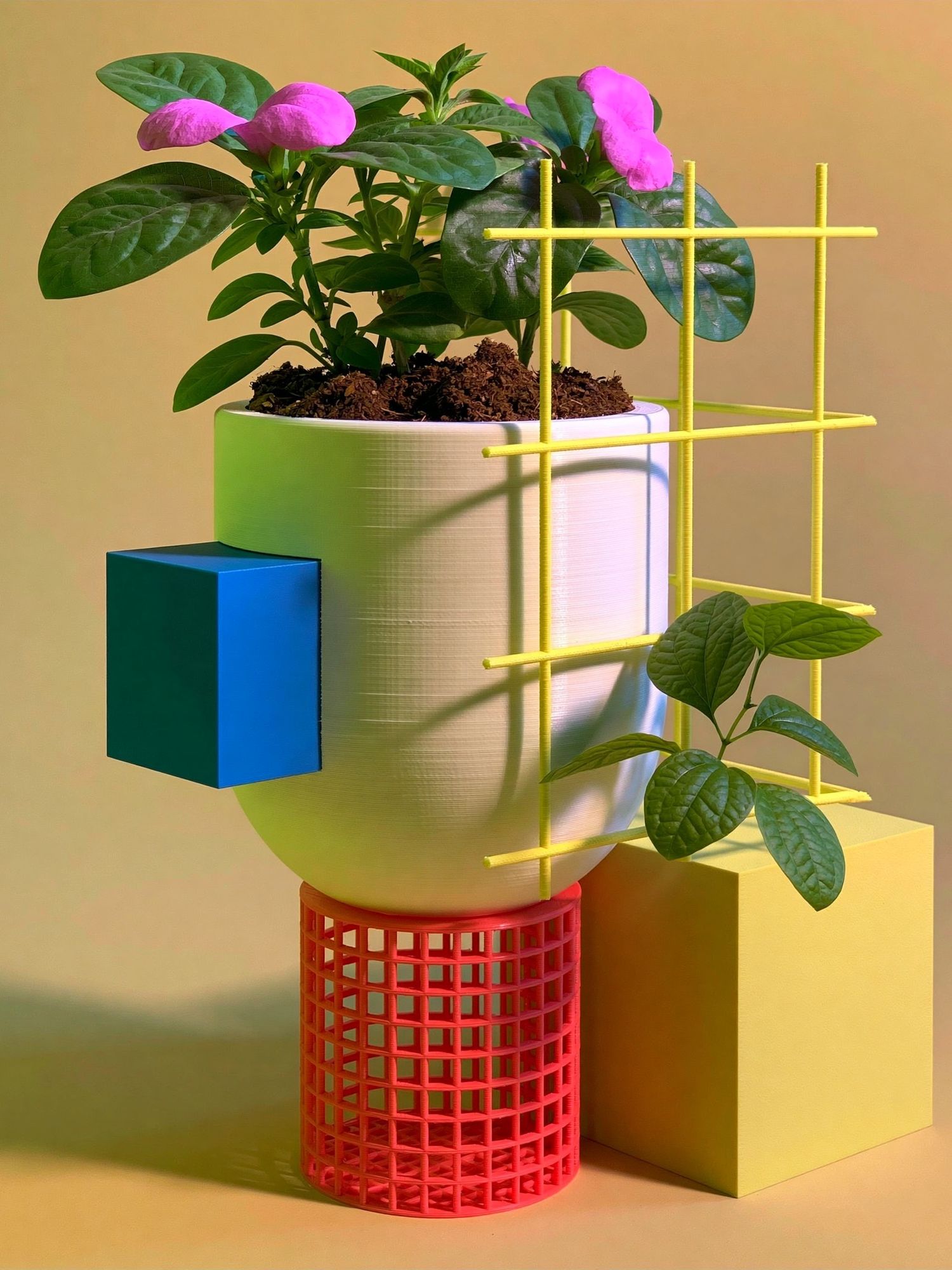 Geometric Plant Still Life Poster. poster detail