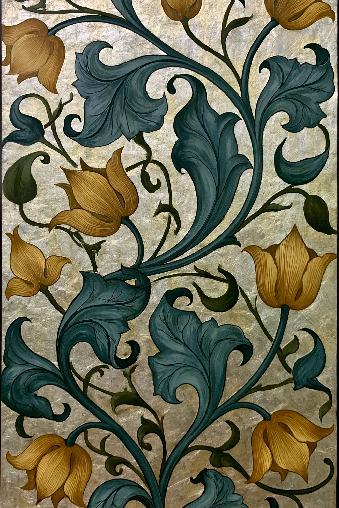 Art Nouveau Floral Vine Poster. poster — botanical art