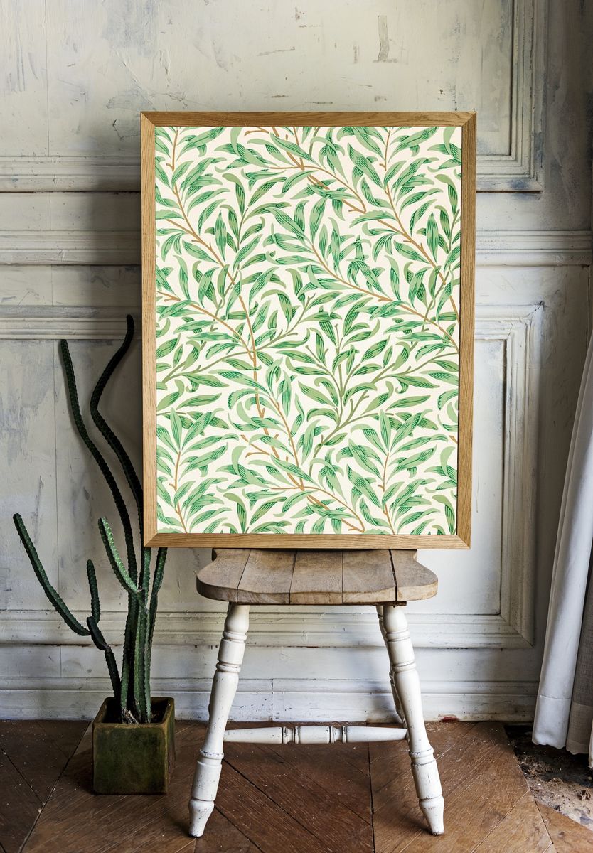 William Morris mobile wallpaper, willow room preview