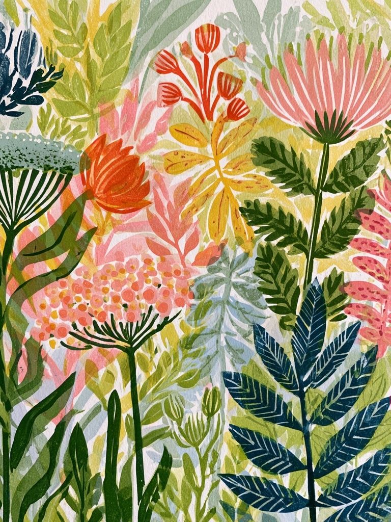 Tropical Botanical Garden Print. poster detail