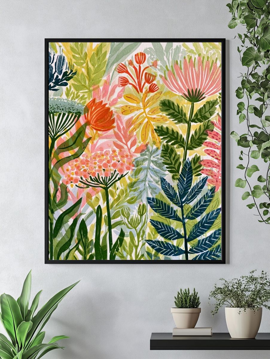 Tropical Botanical Garden Print. — room view 4