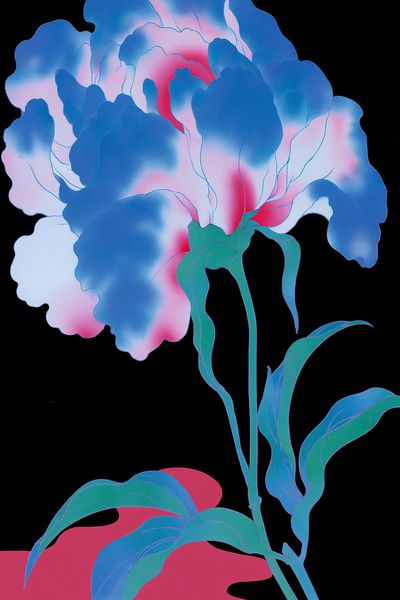 Neon Bloom Botanical Poster.