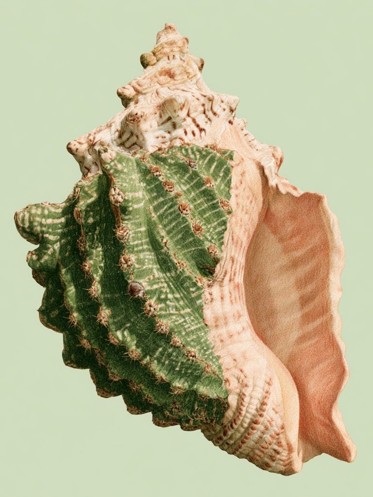 Seashell Botanical Print. poster — botanical art
