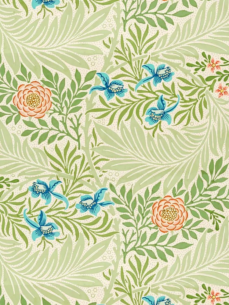 Tropical Floral Pattern Print. poster detail